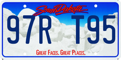 SD license plate 97RT95