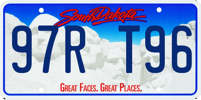 SD license plate 97RT96