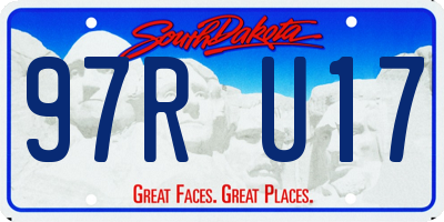 SD license plate 97RU17