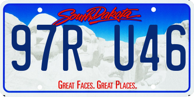 SD license plate 97RU46