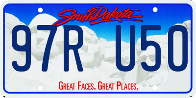 SD license plate 97RU50