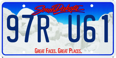 SD license plate 97RU61