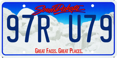 SD license plate 97RU79