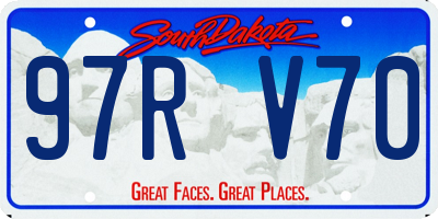 SD license plate 97RV70