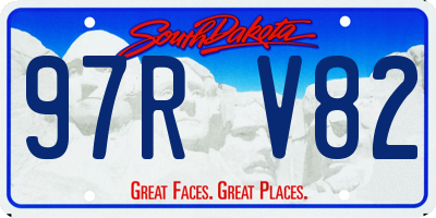 SD license plate 97RV82