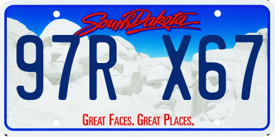 SD license plate 97RX67