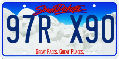 SD license plate 97RX90