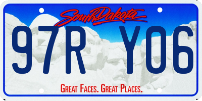 SD license plate 97RY06