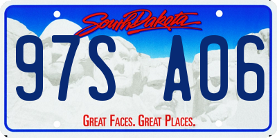 SD license plate 97SA06