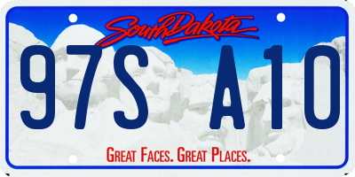 SD license plate 97SA10