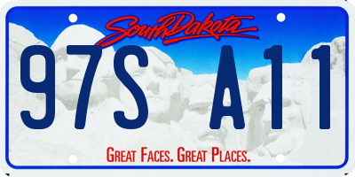 SD license plate 97SA11