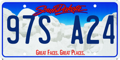 SD license plate 97SA24