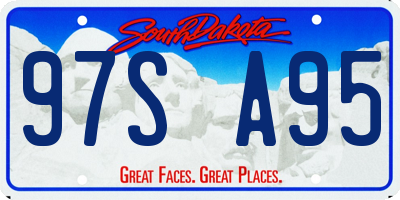 SD license plate 97SA95