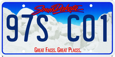 SD license plate 97SC01