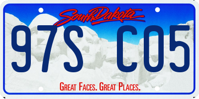 SD license plate 97SC05