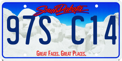 SD license plate 97SC14