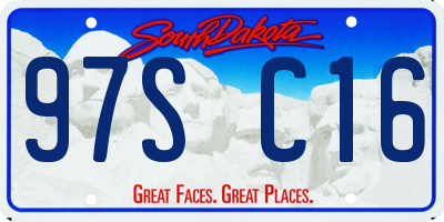 SD license plate 97SC16