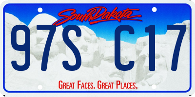 SD license plate 97SC17
