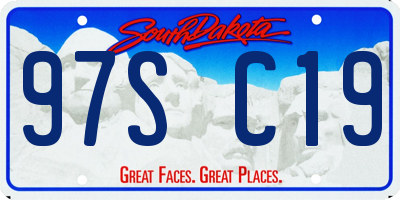 SD license plate 97SC19