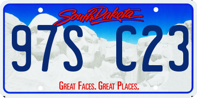 SD license plate 97SC23