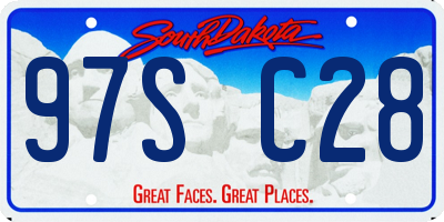 SD license plate 97SC28