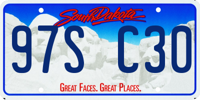 SD license plate 97SC30