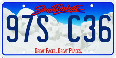 SD license plate 97SC36