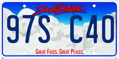 SD license plate 97SC40