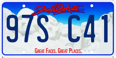 SD license plate 97SC41