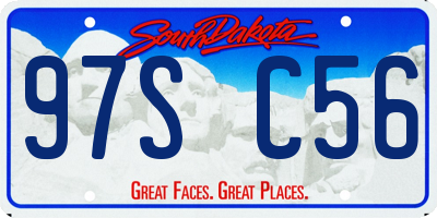 SD license plate 97SC56