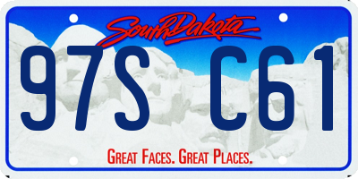 SD license plate 97SC61