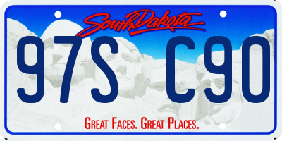 SD license plate 97SC90