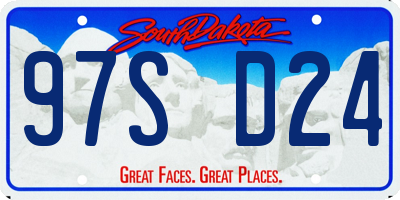 SD license plate 97SD24