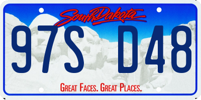 SD license plate 97SD48