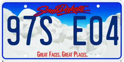 SD license plate 97SE04