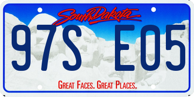 SD license plate 97SE05