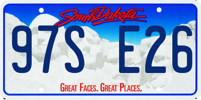 SD license plate 97SE26