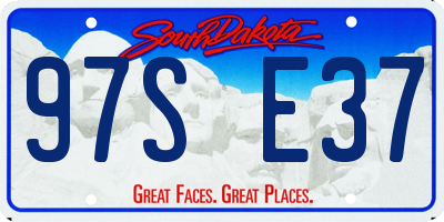 SD license plate 97SE37