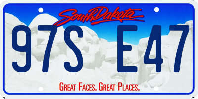 SD license plate 97SE47