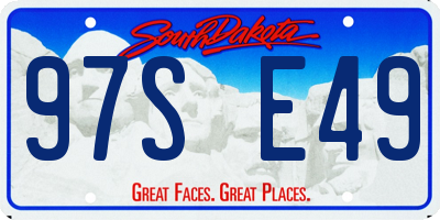 SD license plate 97SE49