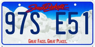 SD license plate 97SE51