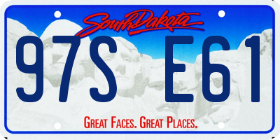 SD license plate 97SE61