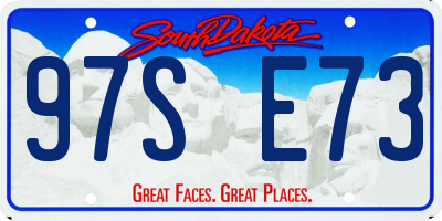 SD license plate 97SE73