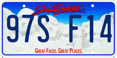SD license plate 97SF14