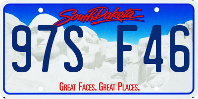 SD license plate 97SF46