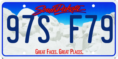 SD license plate 97SF79