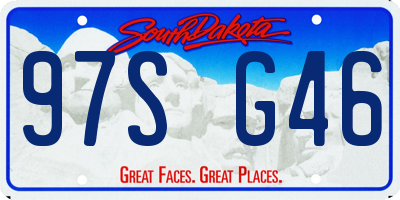 SD license plate 97SG46