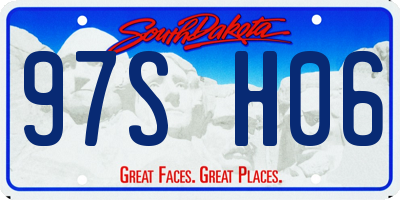 SD license plate 97SH06