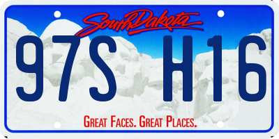 SD license plate 97SH16