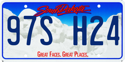 SD license plate 97SH24